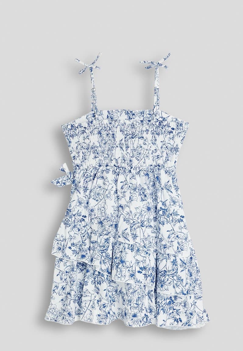 Toile de jouy printed camisole dress, view 2