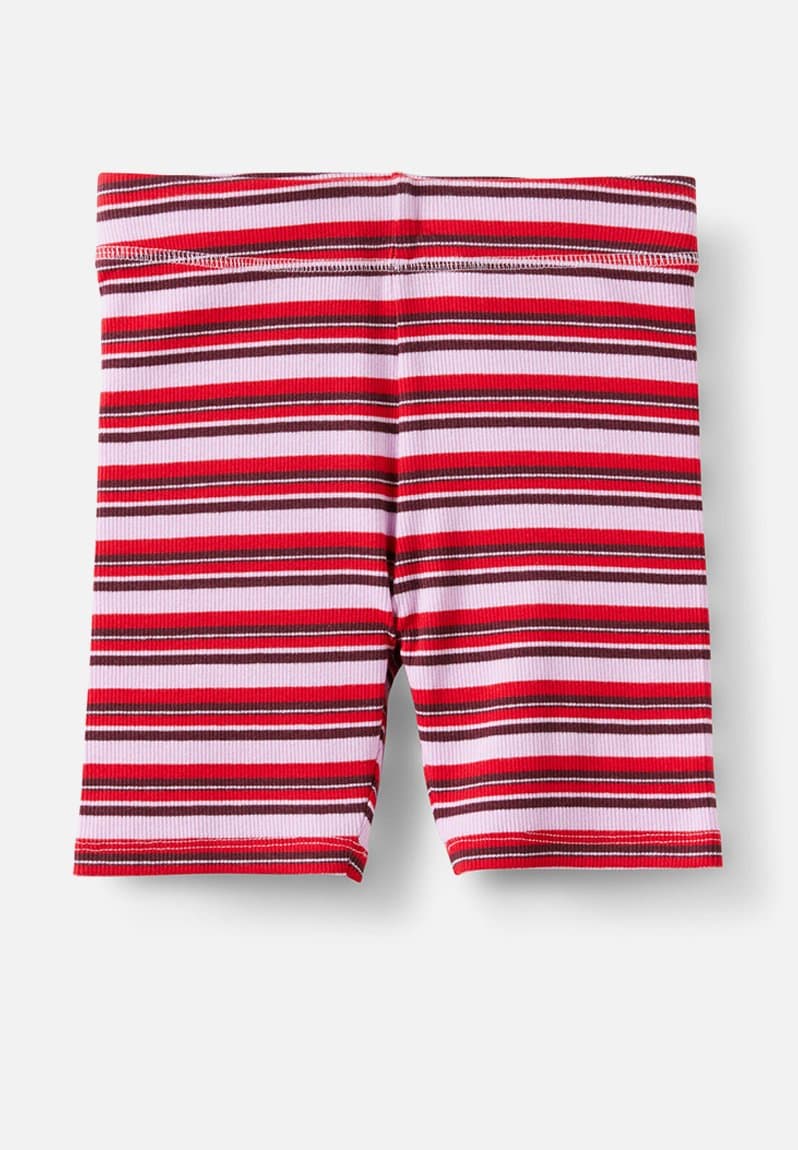 Essential Bike Short Pale Violet/Varsity Red/Bordeaux, view 2
