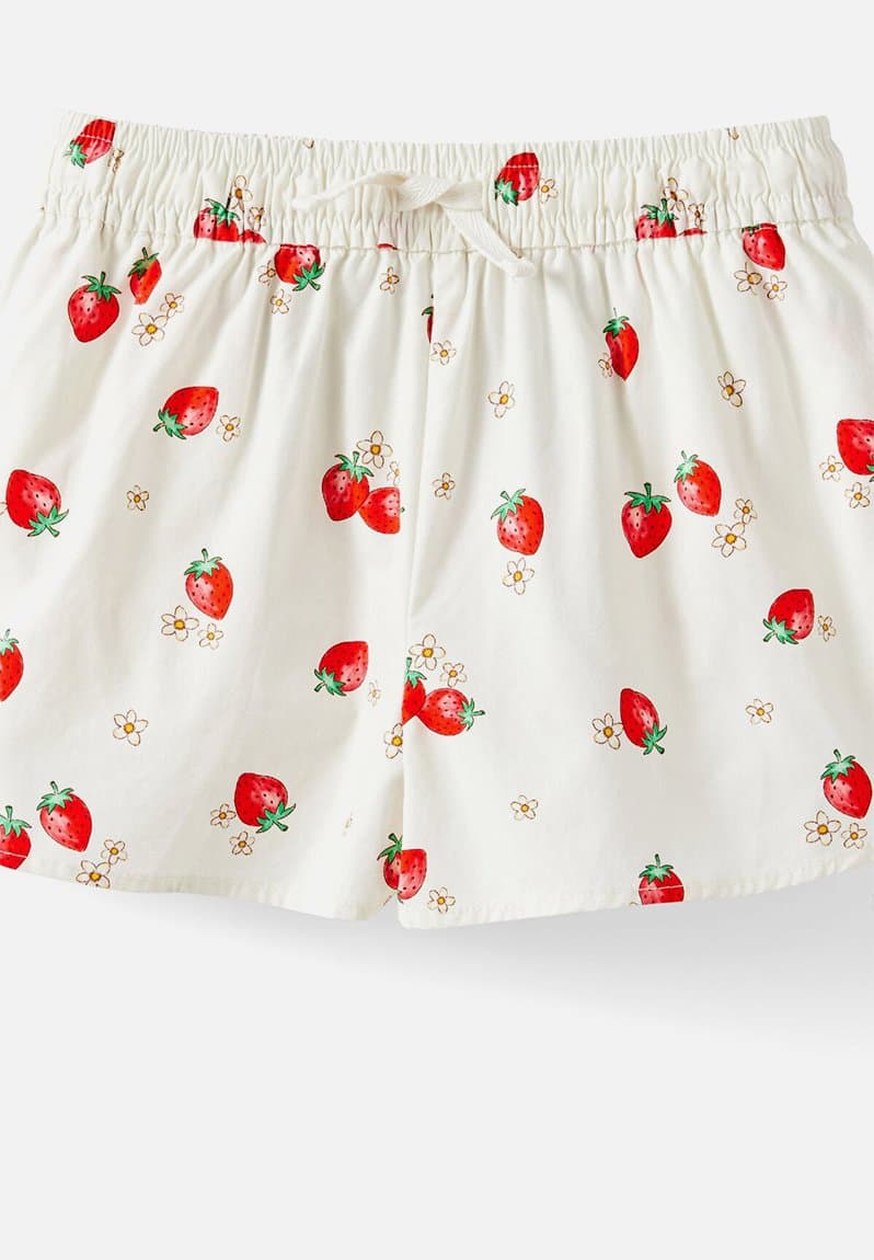 Gigi Woven Short Dark Vanilla/Strawberry, view 2