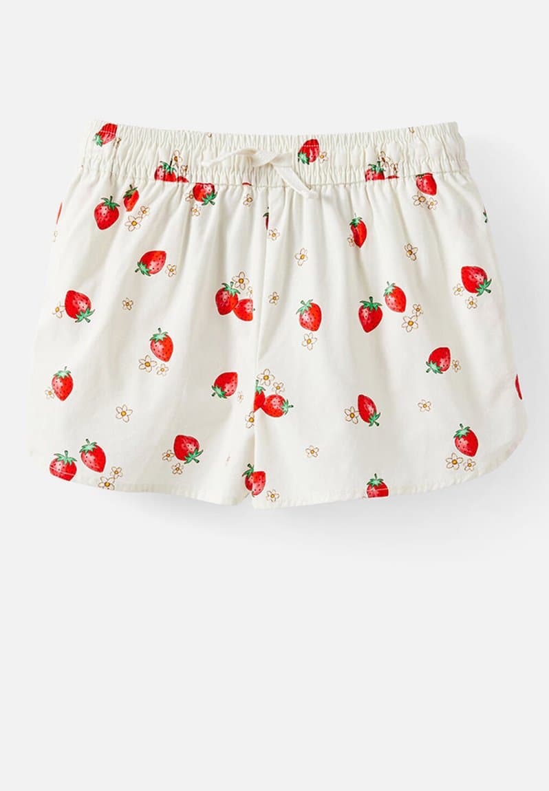 Gigi Woven Short Dark Vanilla/Strawberry