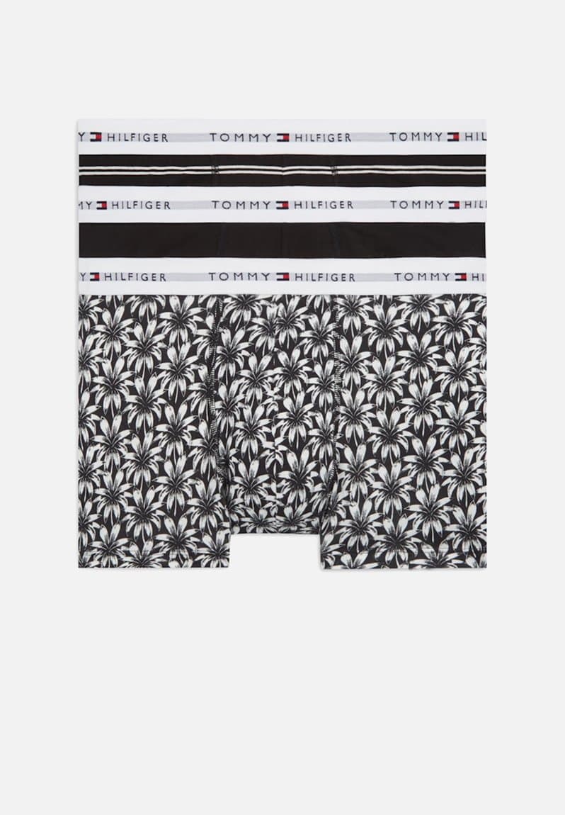 3 Pack TRUNK PRINT+ Trm Stpe/Blk/Palm Flrl