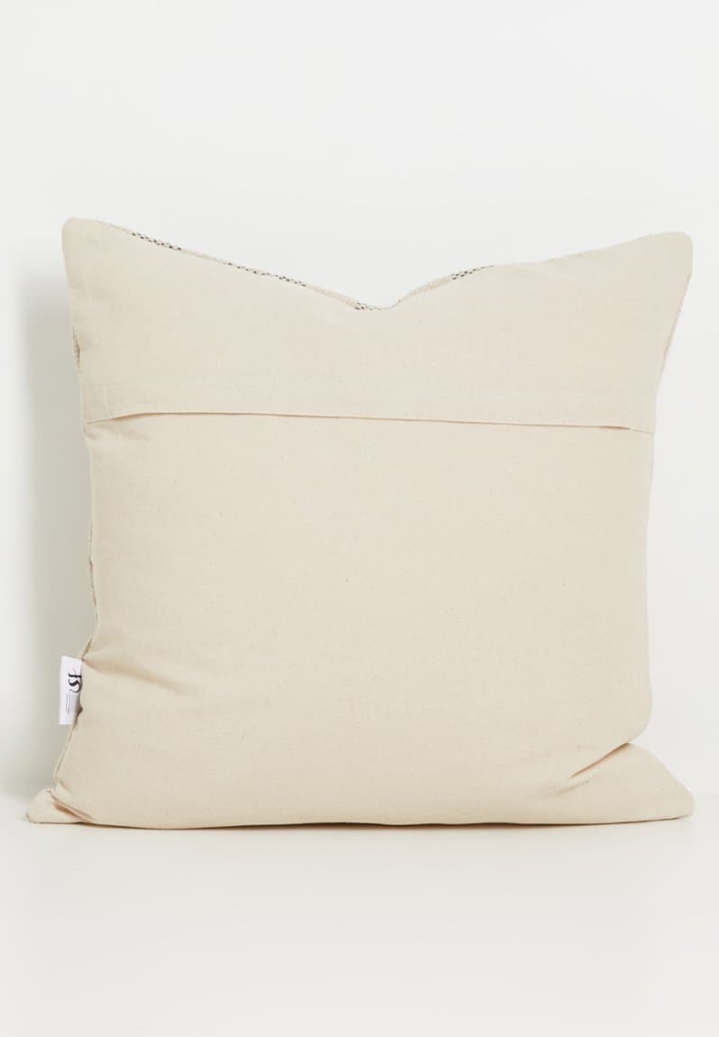 Rowan Stripe Cushion Cover Grey & Neutral, view 2