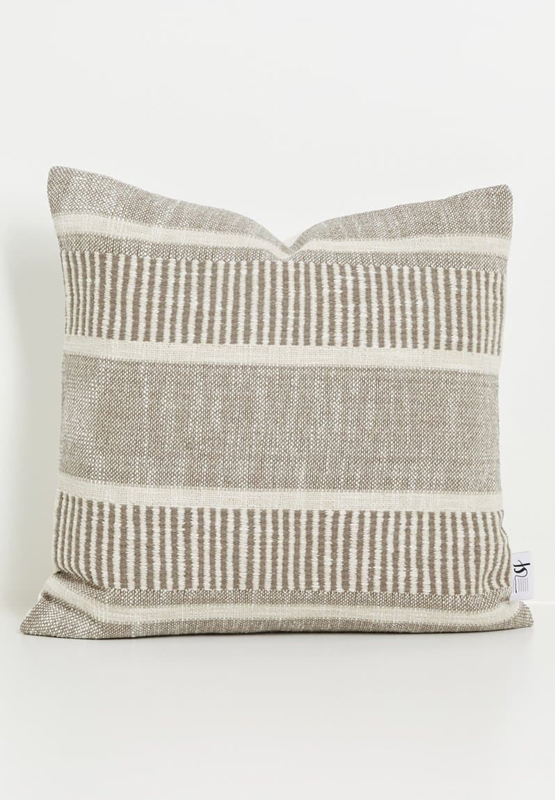 Riley Stripe Cotton Woven Cushion Cover
