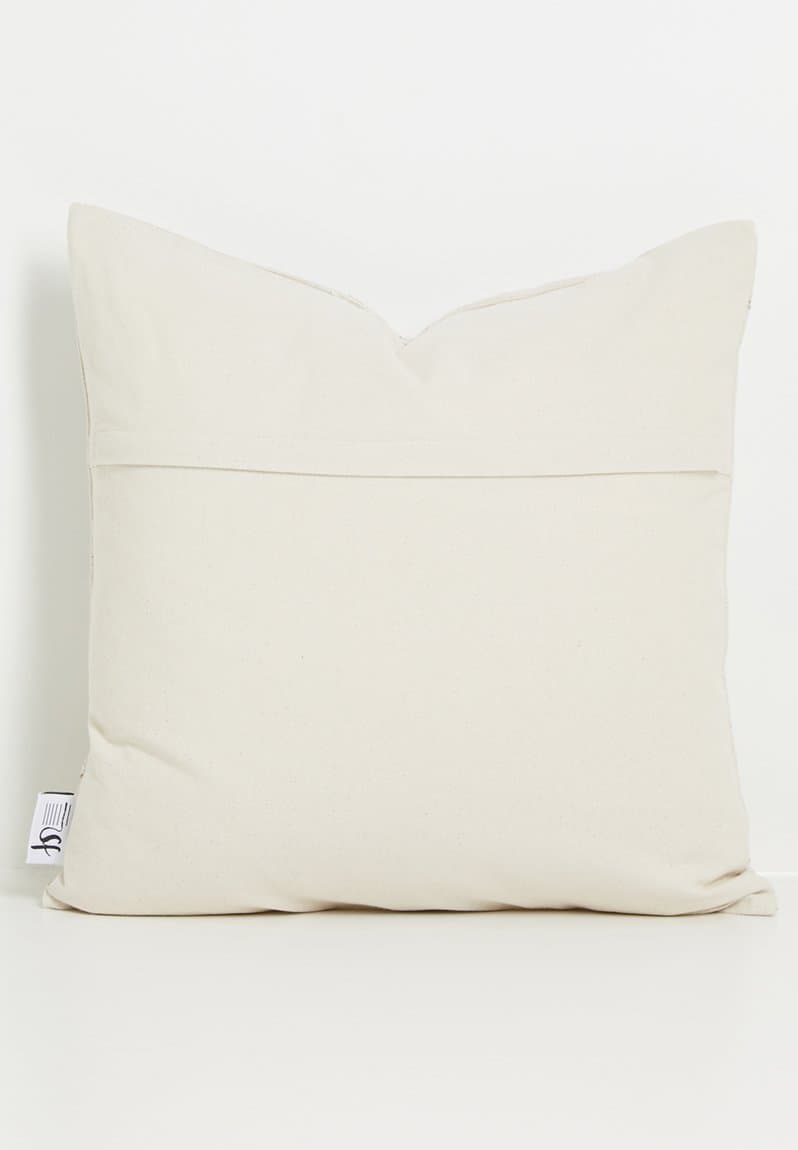 Cotton Embroidered Floral Cushion Cover, view 2
