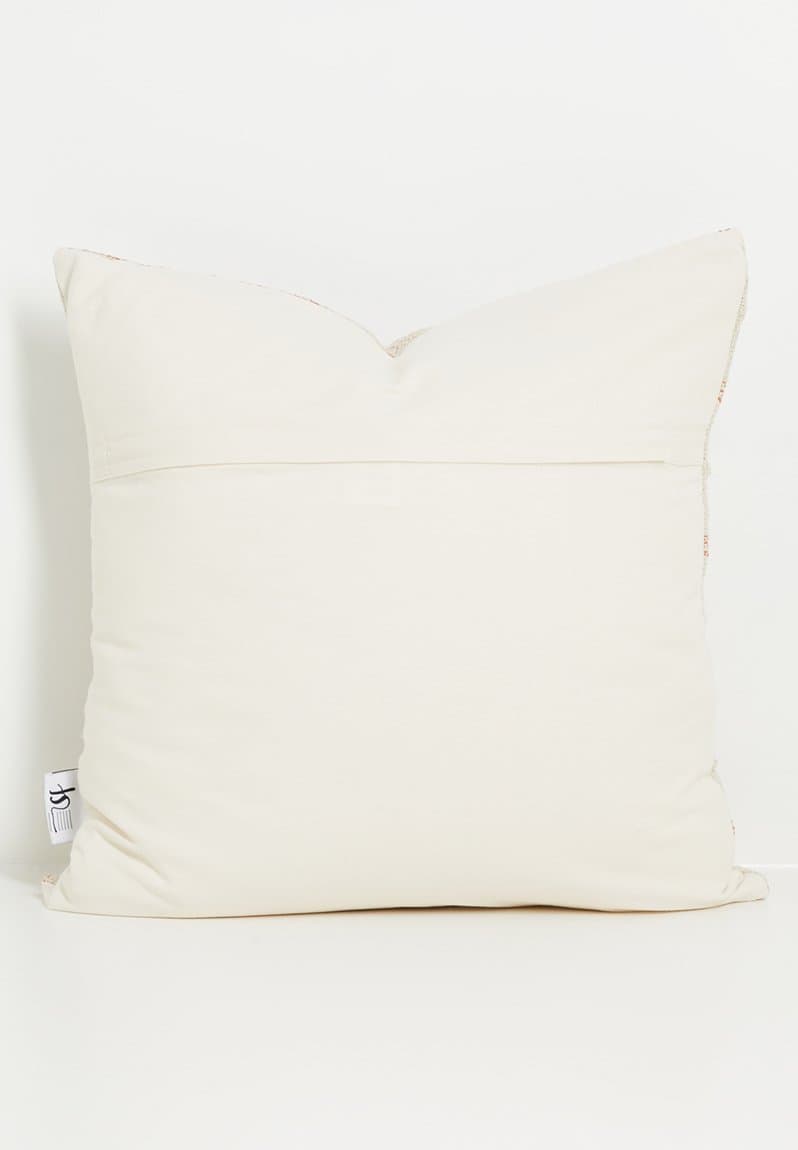 Jordan Stripe Cotton Woven Cushion Cover Rust, view 2