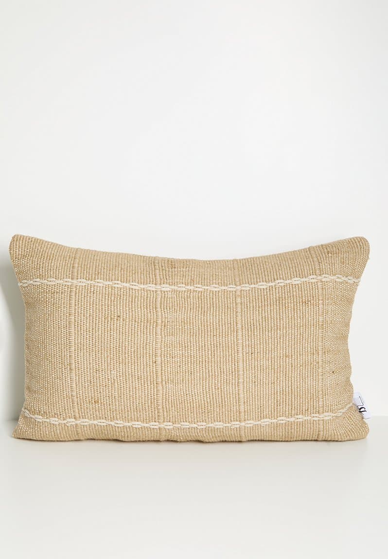 Fin Jute & Cotton Woven Cushion Cover