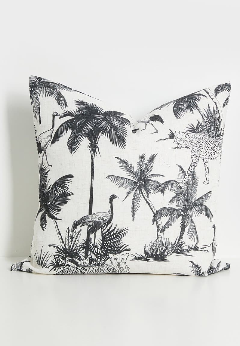 Jungle Palm Cushion Cover Milk