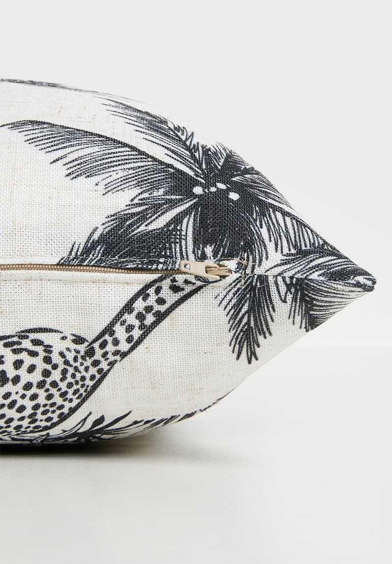 Jungle Palm Cushion Cover Milk, view 2