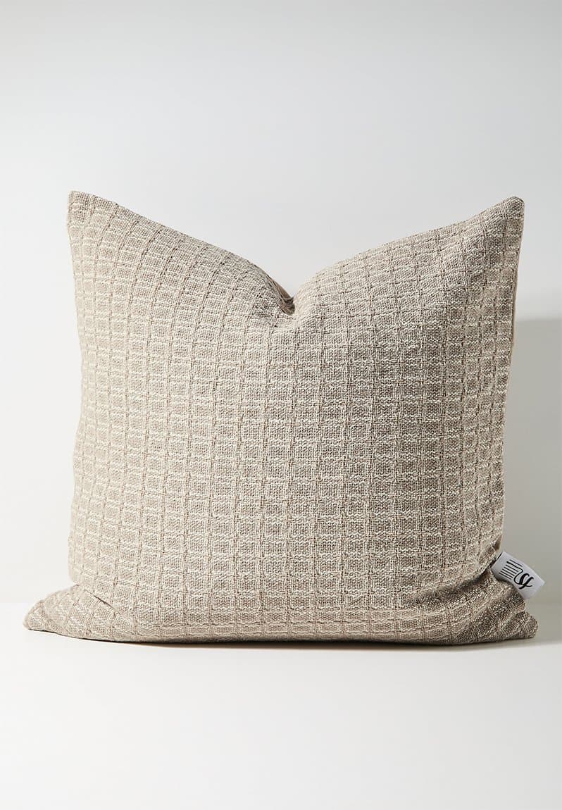 Woven Grid Cushion Cover