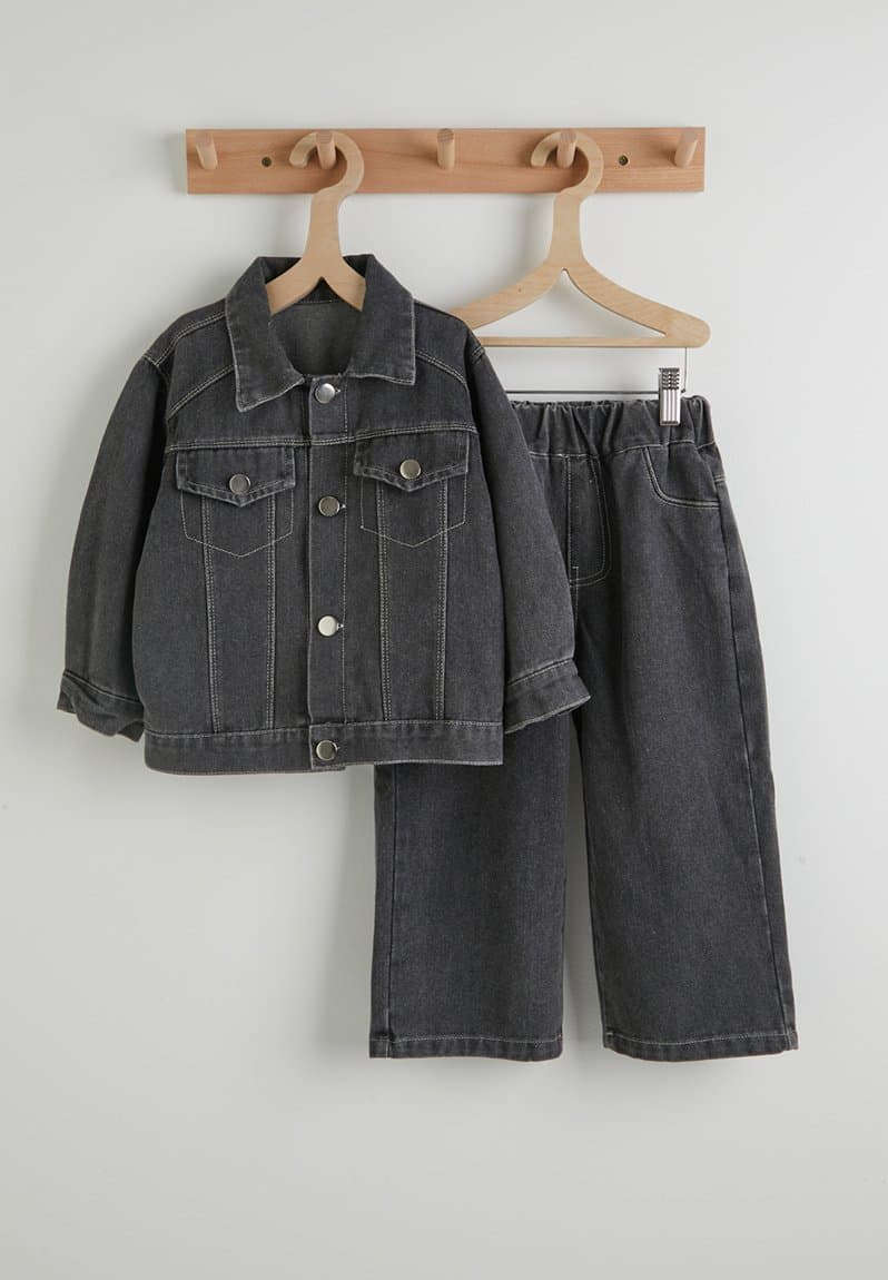 Denim jacket and jeans