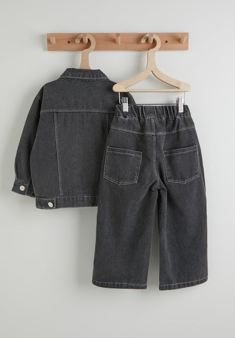 Denim jacket and jeans, view 2