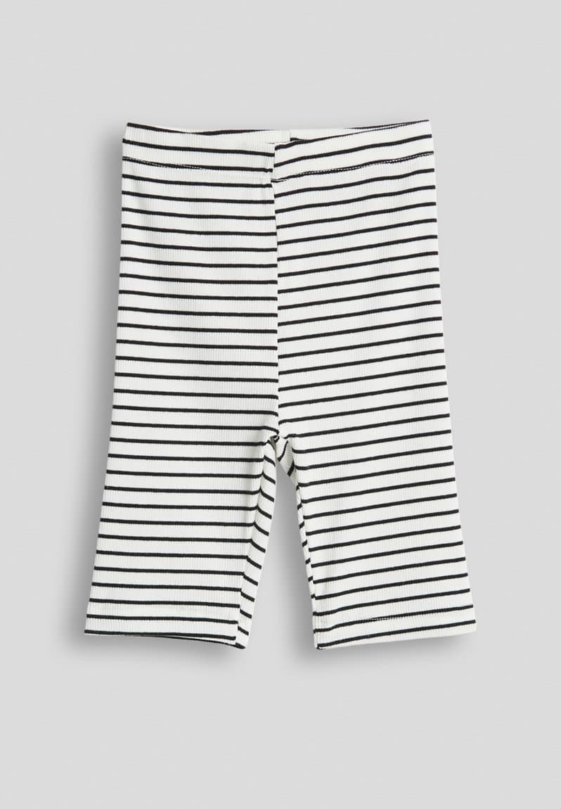 Biker shorts black stripe