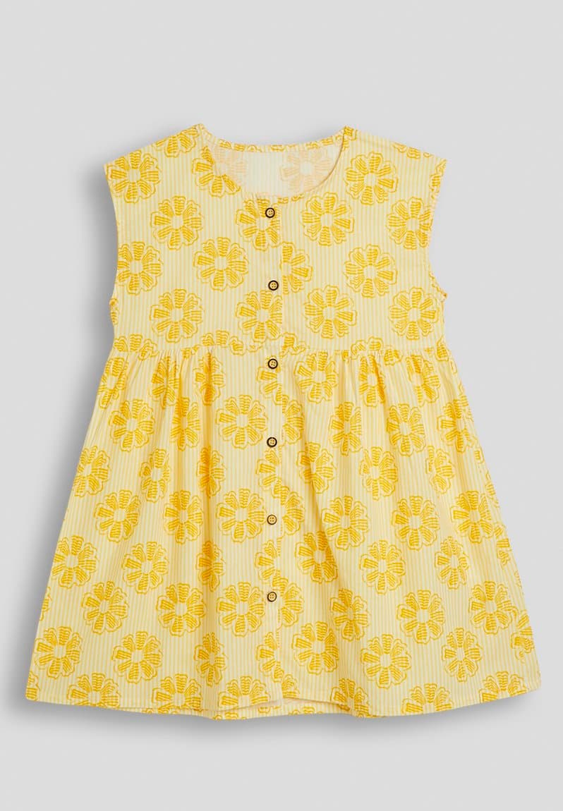 Fit and flare day dress golden
