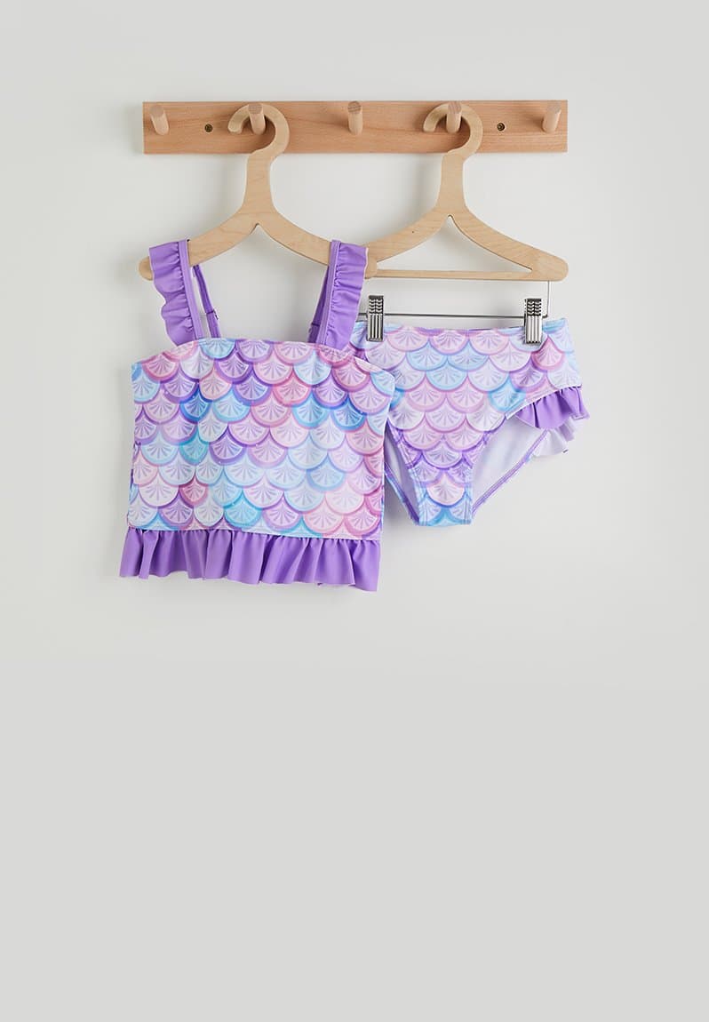 Mermaid scale printed bikini