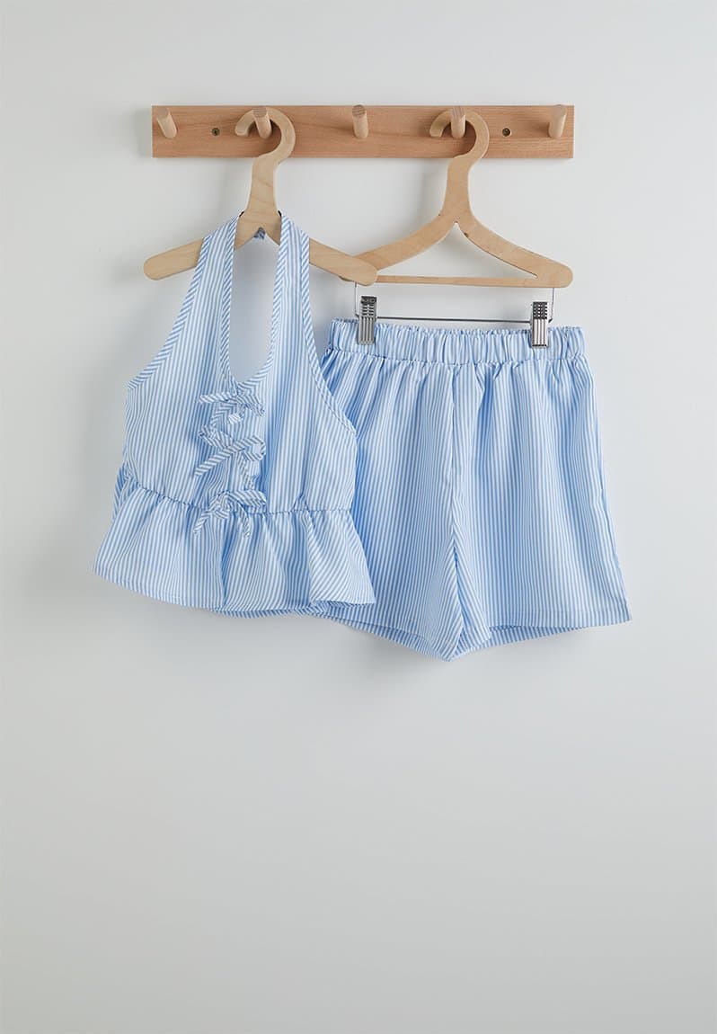Halter top and shorts