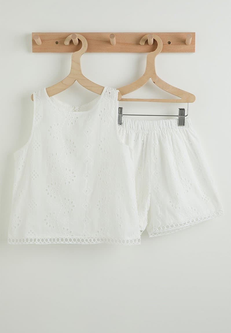 Blouse and shorts