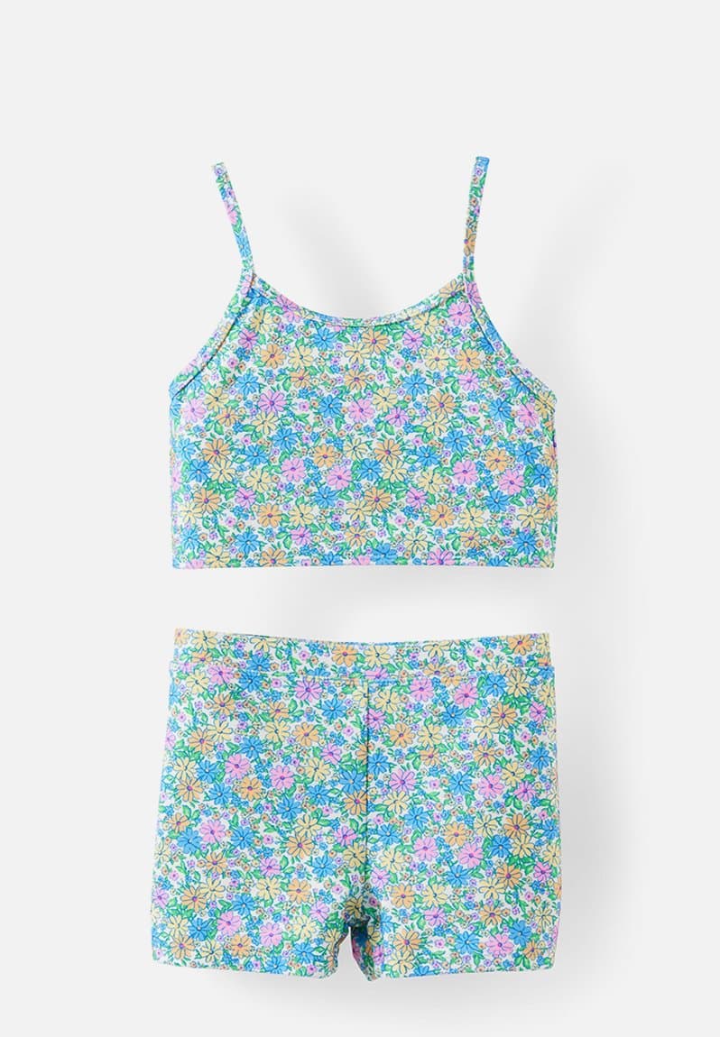Tahlie Tankini Set Blue Bonnet/Floral