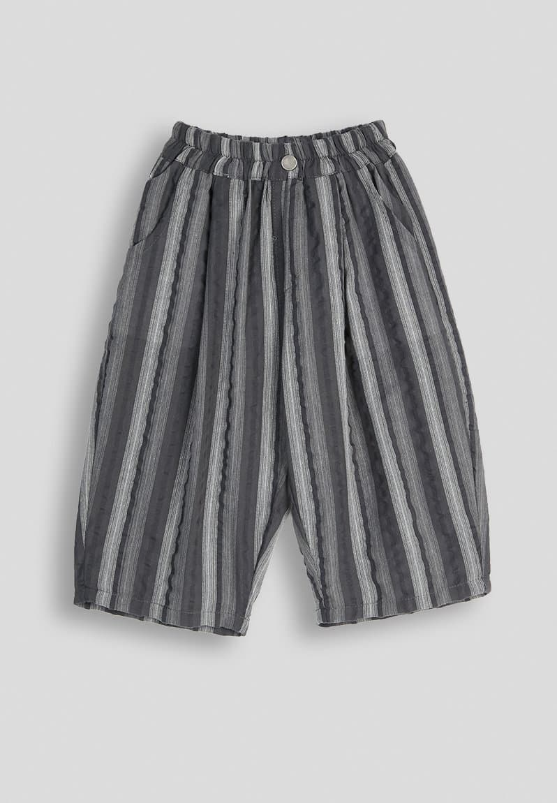 Striped wide leg pants