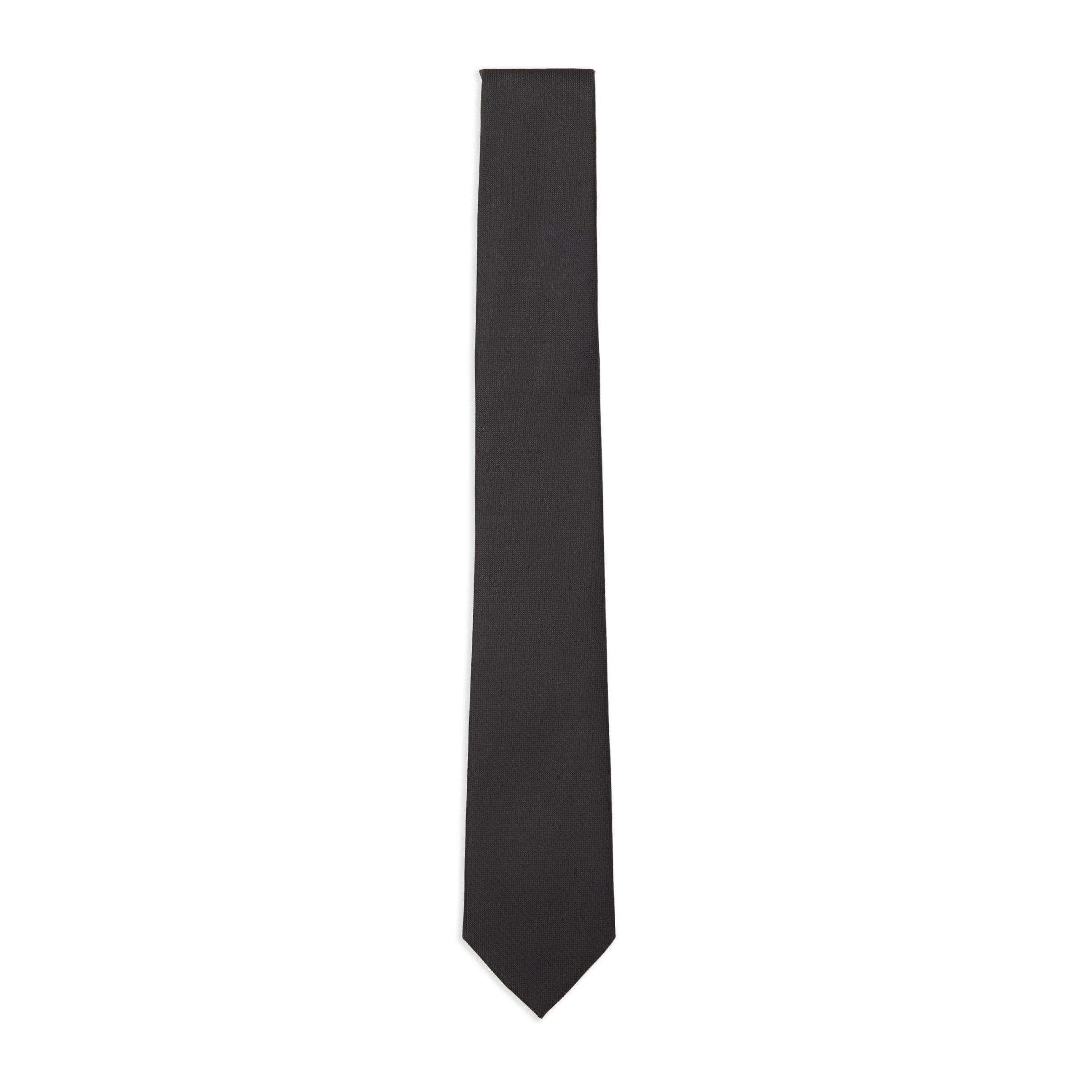 Black Textured Tie