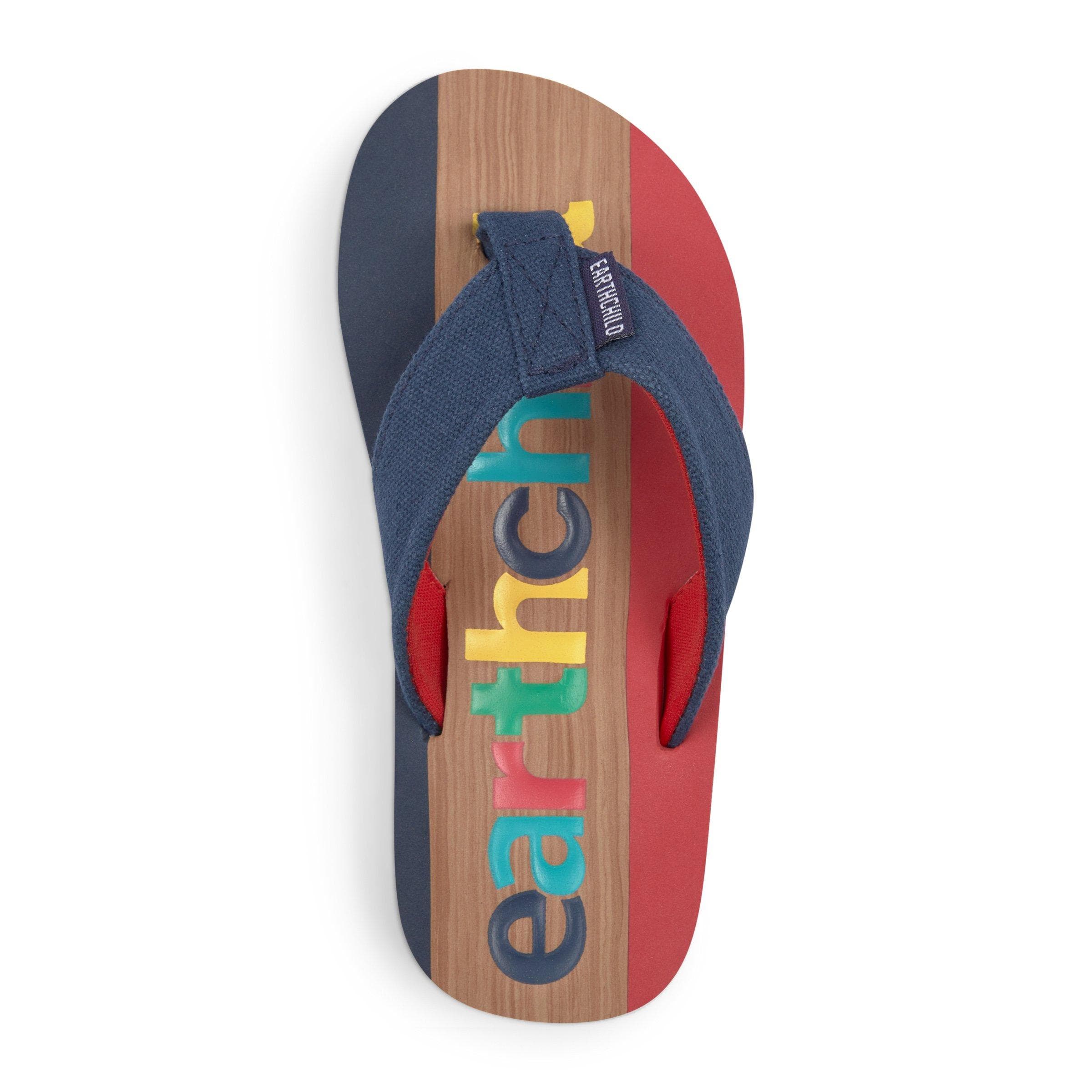 Navy Colourblocked Flip Flops