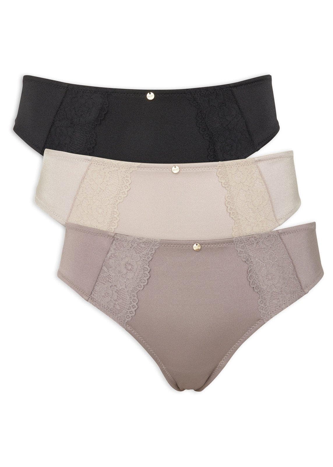 3-pack Brown Brazilian Panties