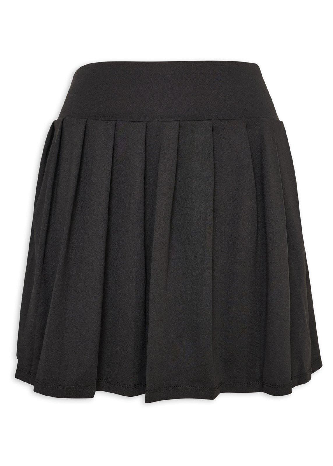 Black Knit Tennis Skort