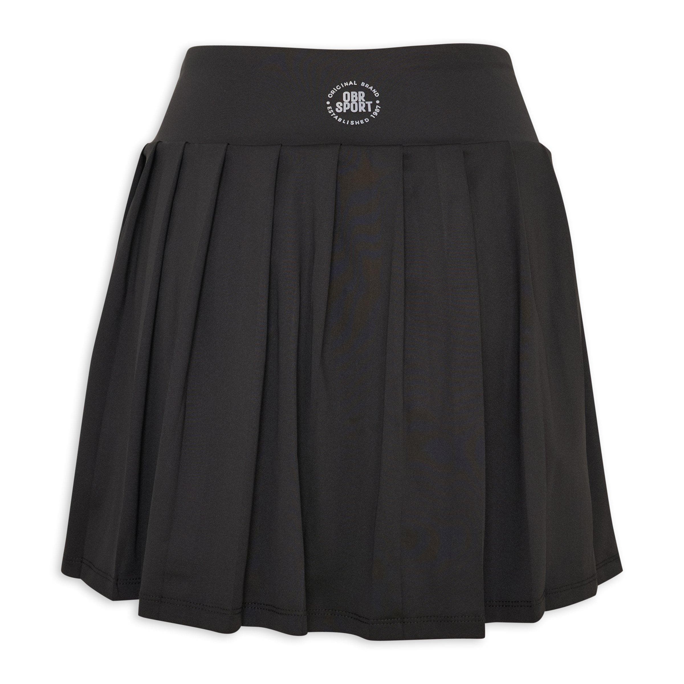 Black Knit Tennis Skort, view 2