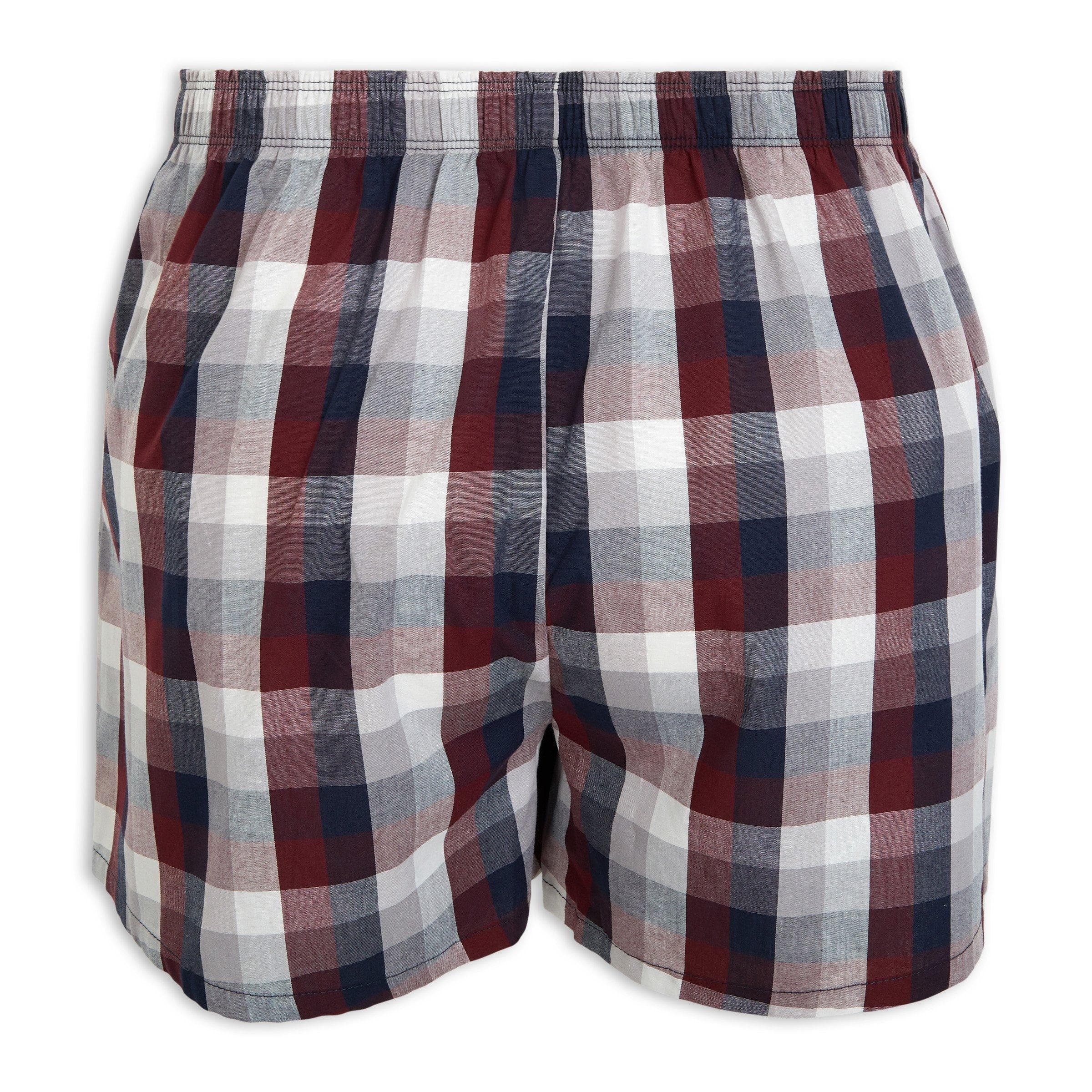Burgundy And Navy 3-Pack Boxers, view 2