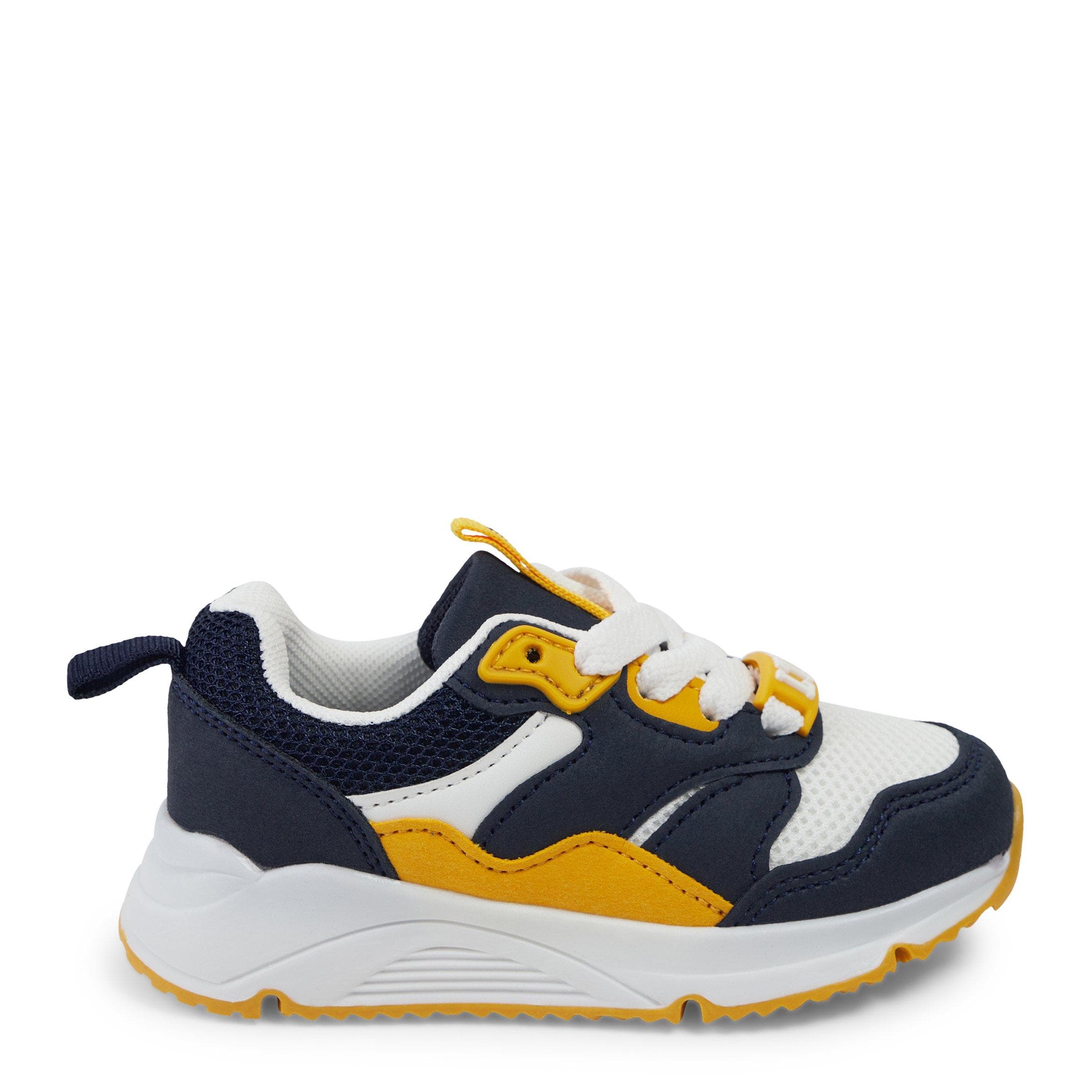 Baby Boys Navy Colourblocked Sneakers