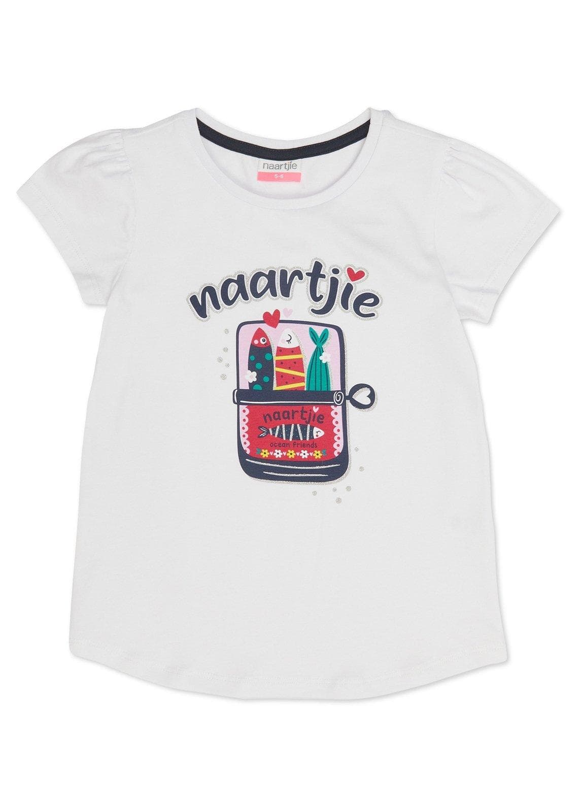 Kid Girls Sardines Print T-Shirt