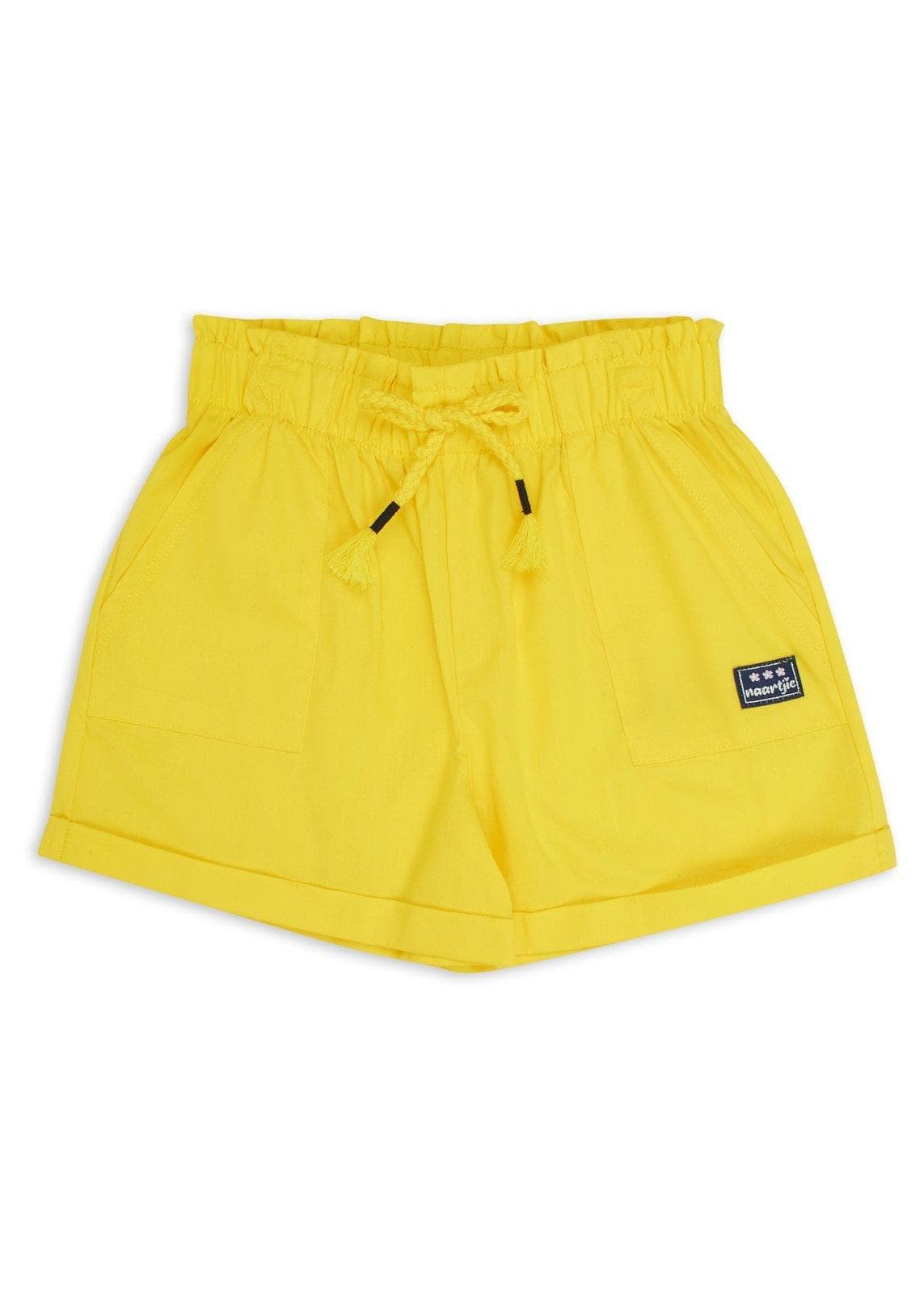 Kid Girls Yellow Shorts
