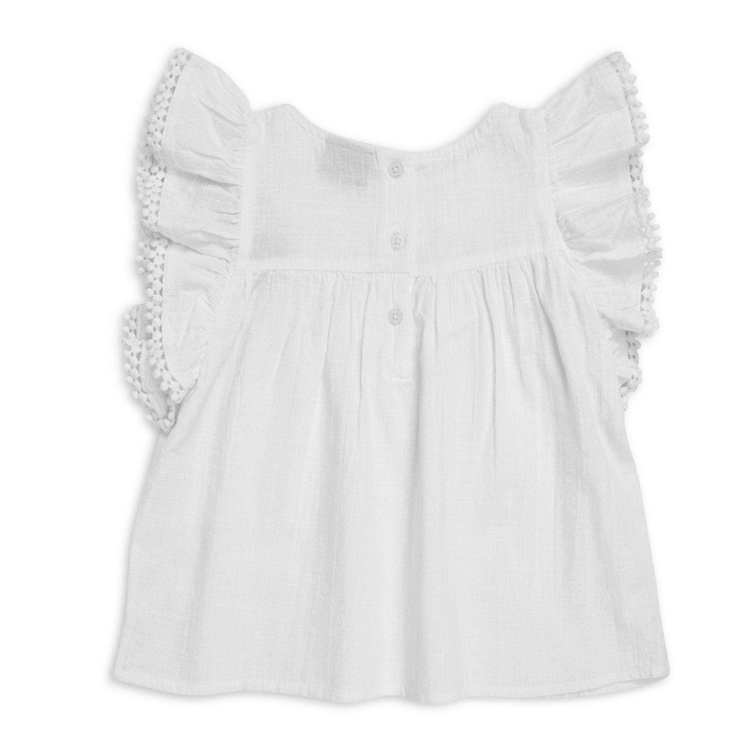 Kid Girls White Blouse, view 2