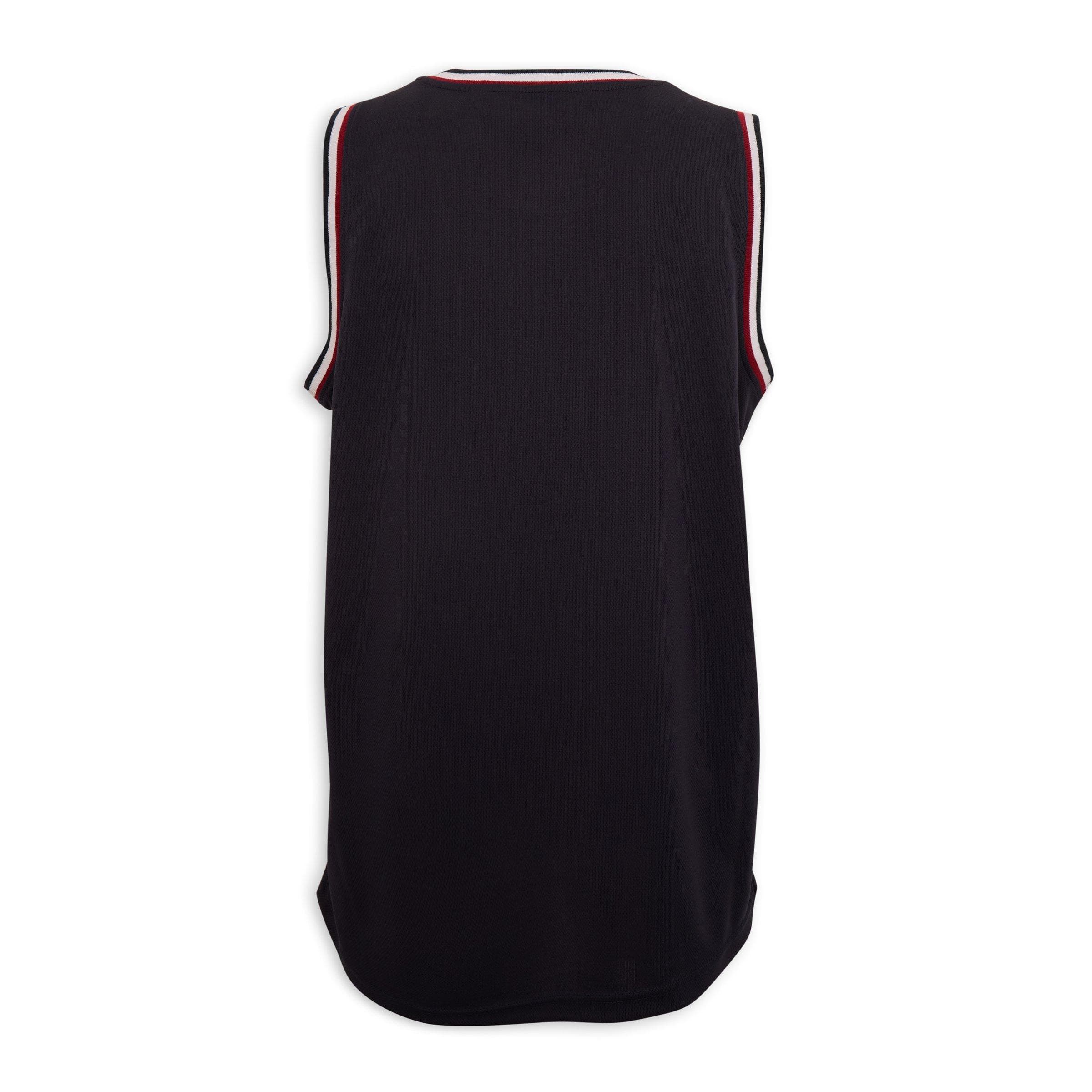 Navy and Red Basketball Vest, view 2
