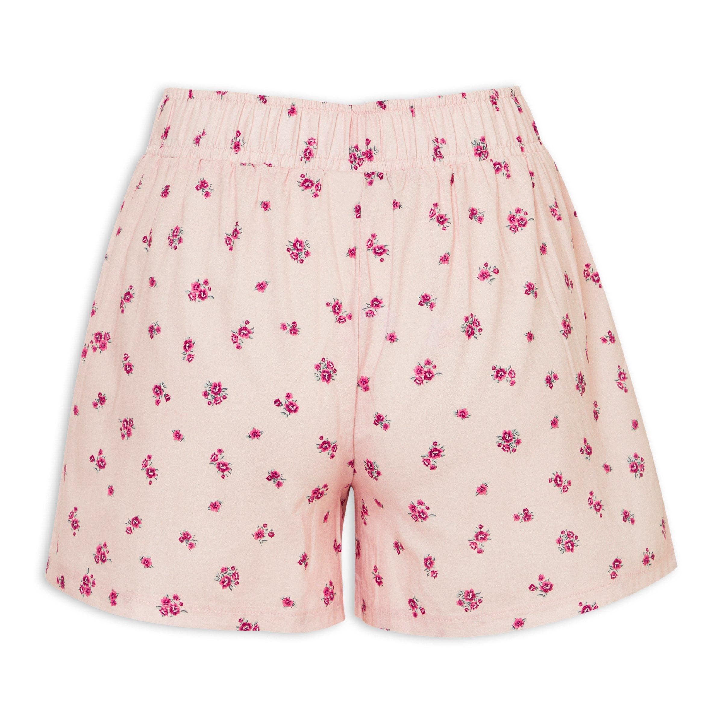 Floral & Plaid S Pyjama Shorts 2-Pack, view 2