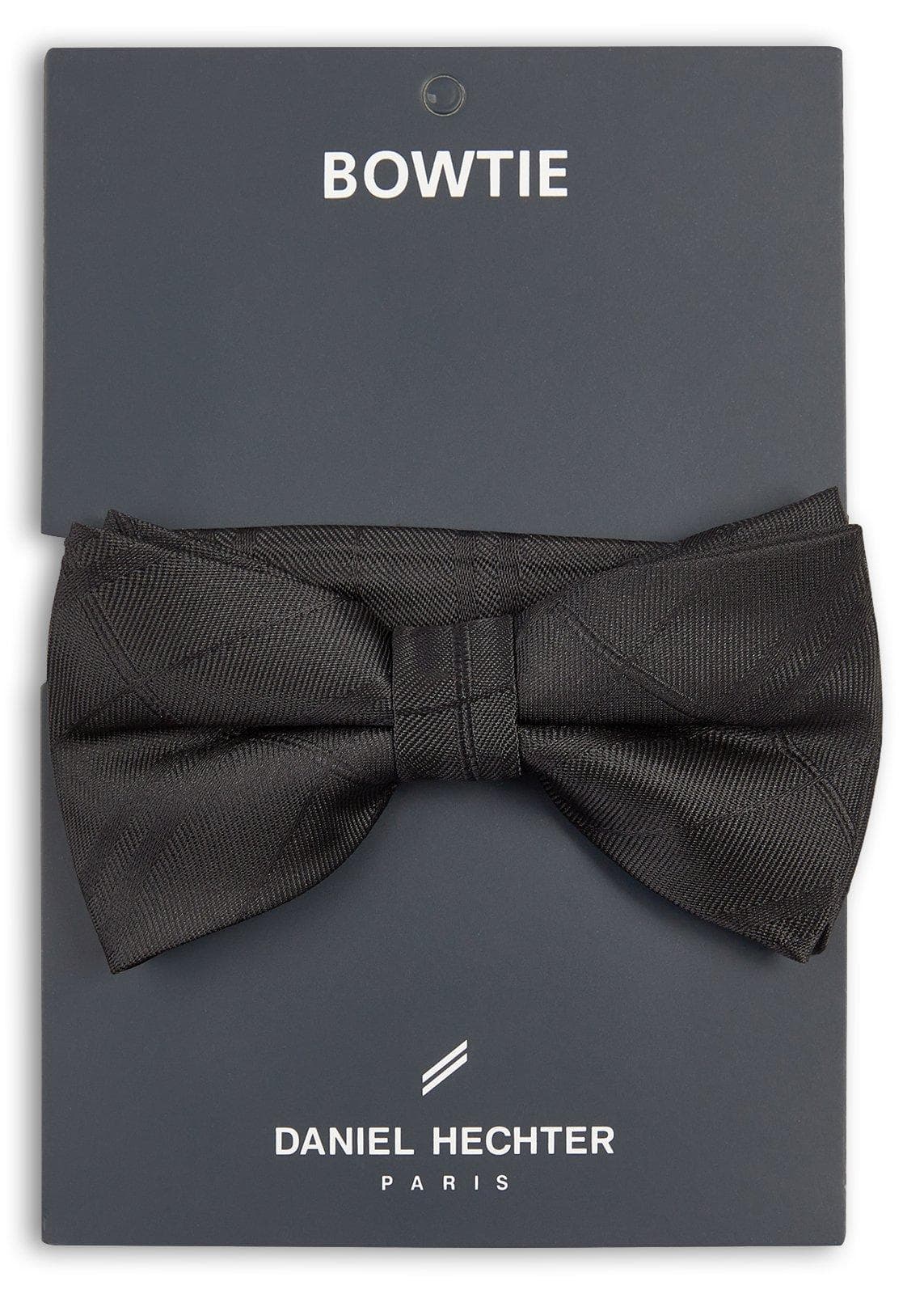 Navy Check Bow Tie