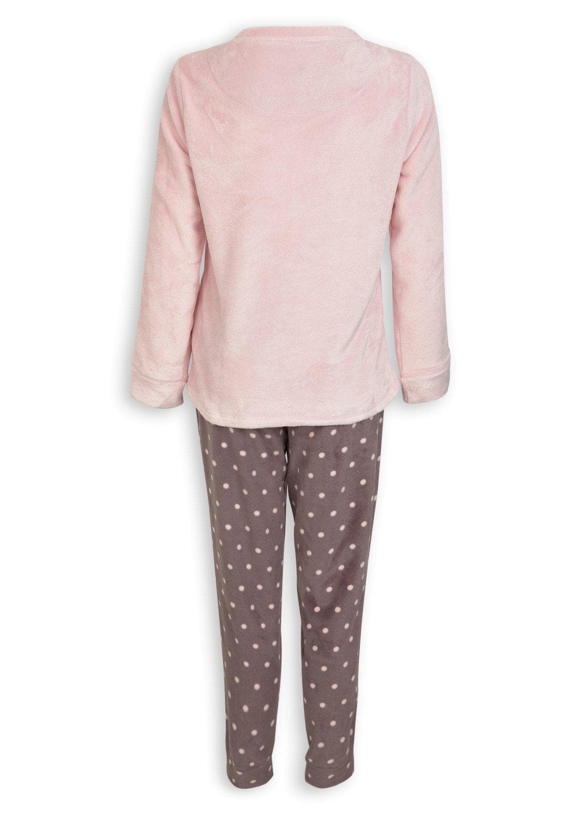 Pink & Brown Plush Pyjamas, view 2
