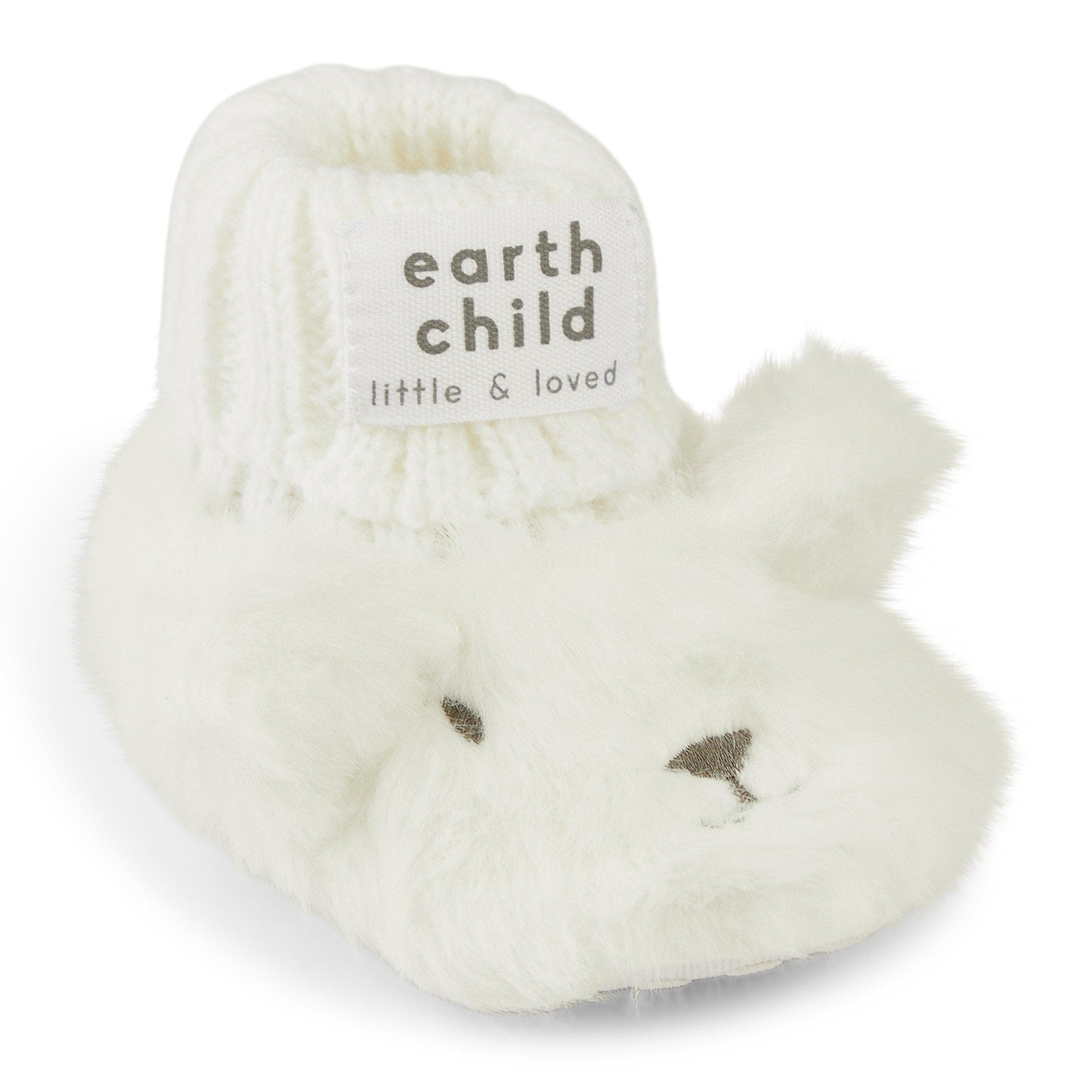 Newborn Unisex White Bootie, view 2