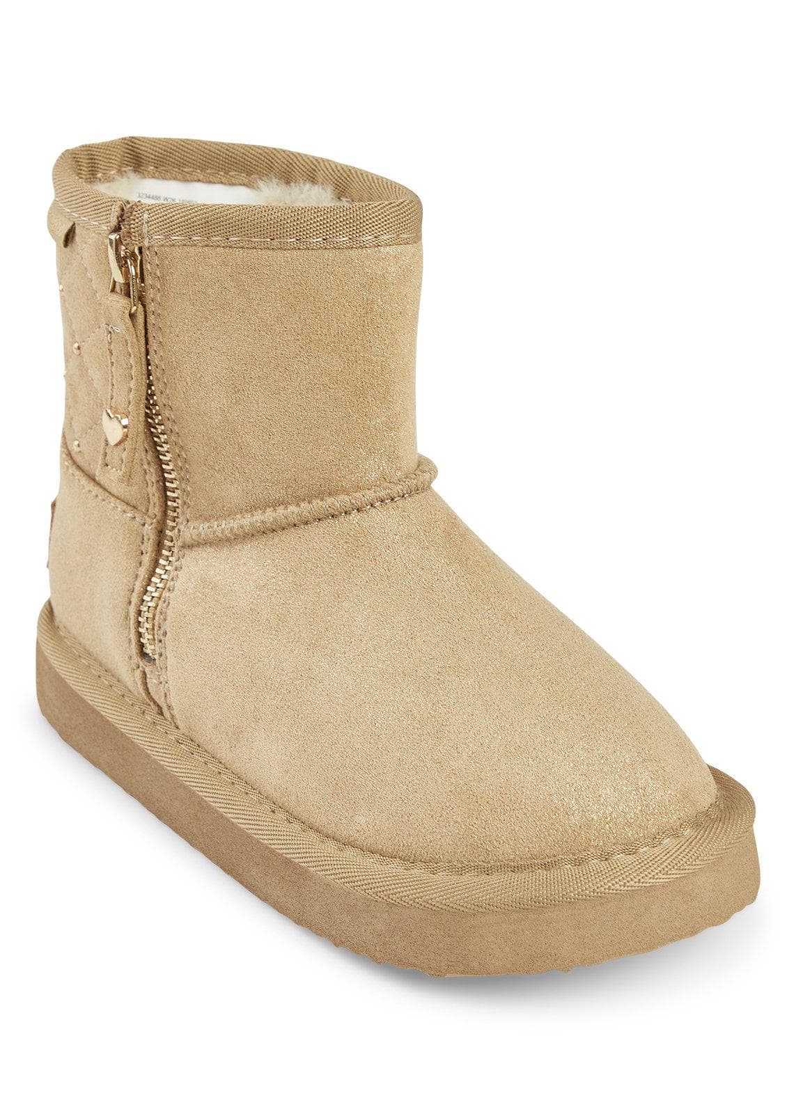 Beige Snug Boots, view 2