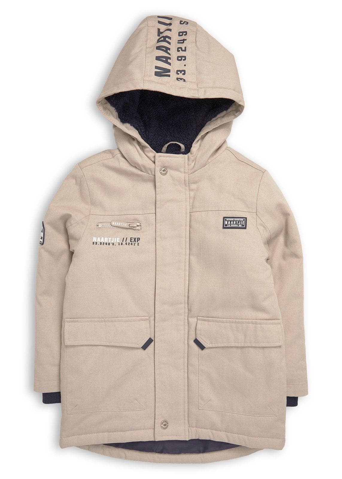 Kid Boys Beige Parka Jacket