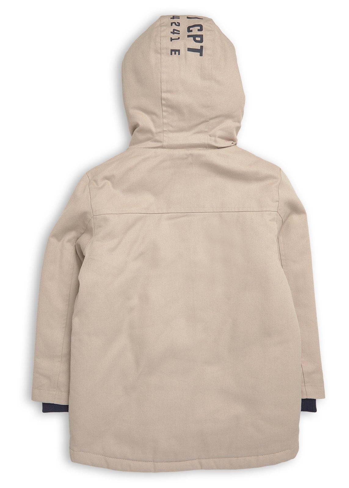 Kid Boys Beige Parka Jacket, view 2