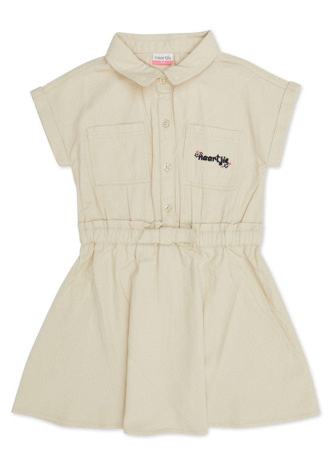 Kid Girls Beige Shirtdress