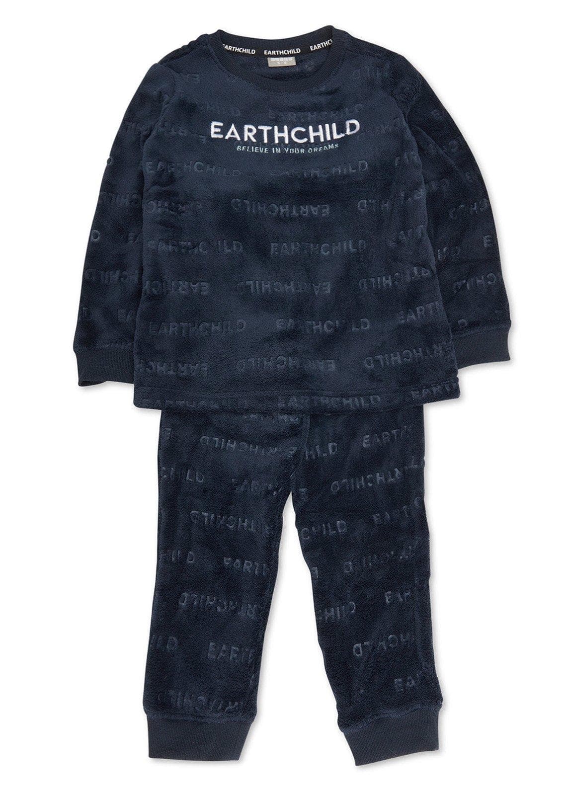Kid Boys Navy Pyjama Top and Pants Set