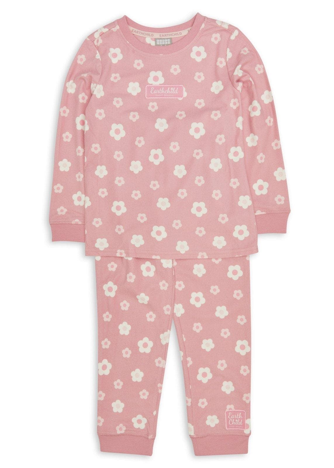Pink Daisy Print Pyjama Set