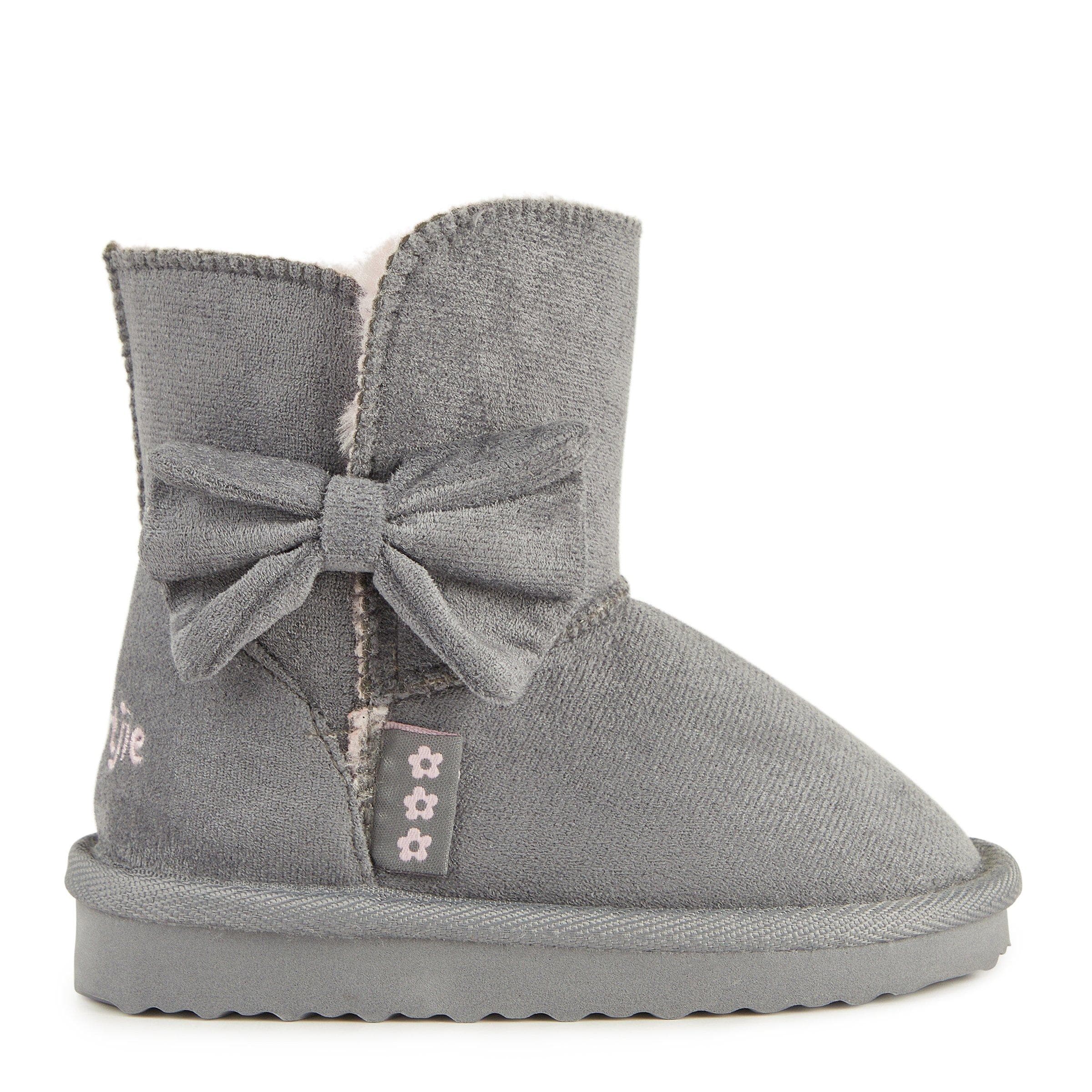 Baby Girls Grey Snug Boots