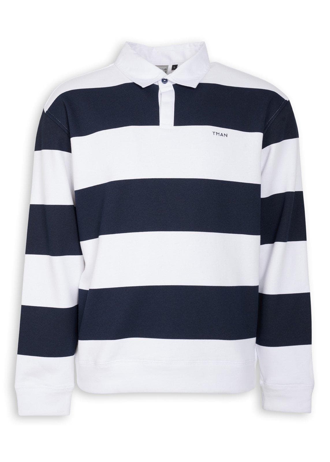 Navy and White Rugby Jersey