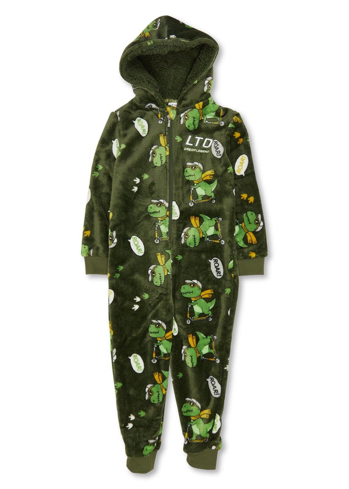 Kid Boys Green Onesie