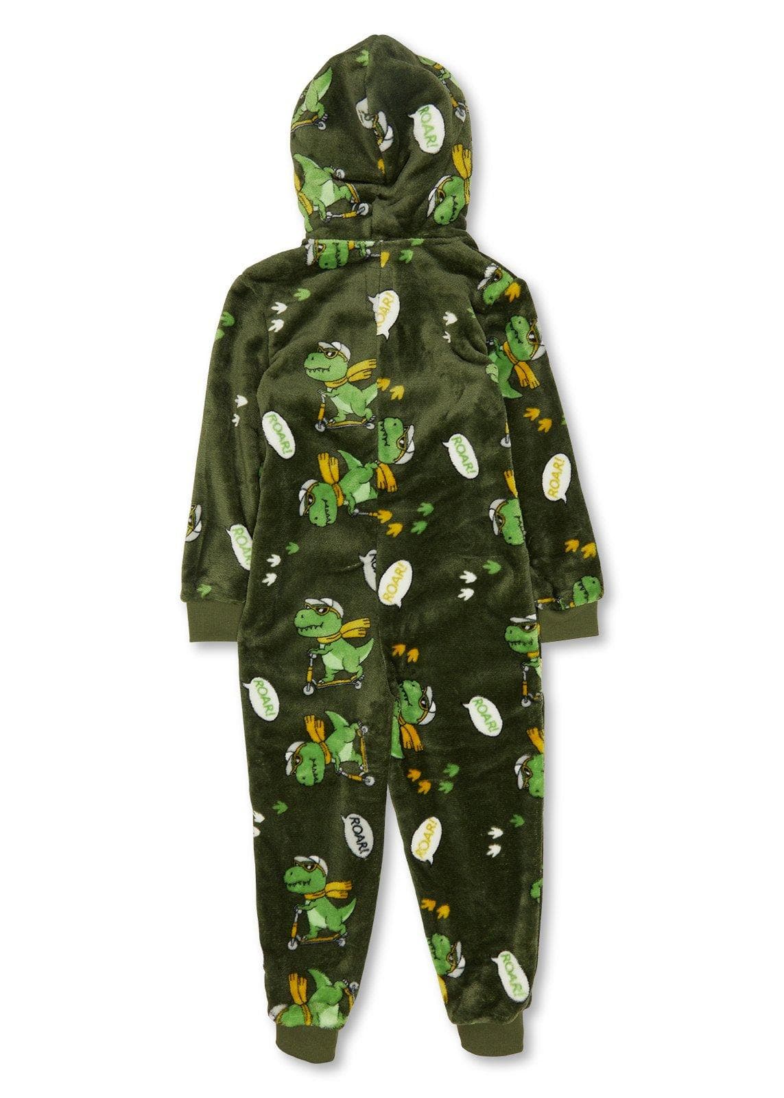 Kid Boys Green Onesie, view 2