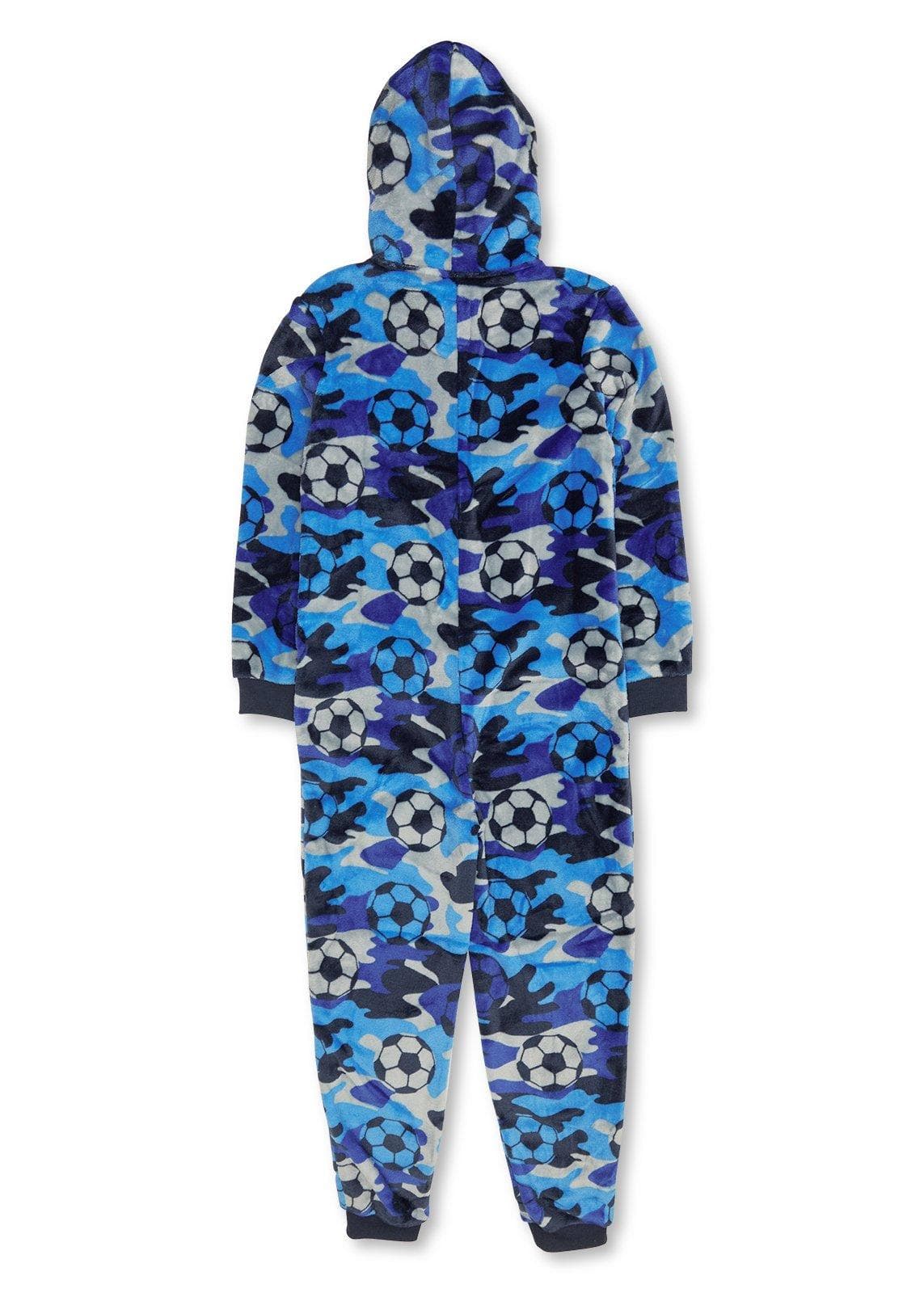 Blue Camo Print Onesie, view 2
