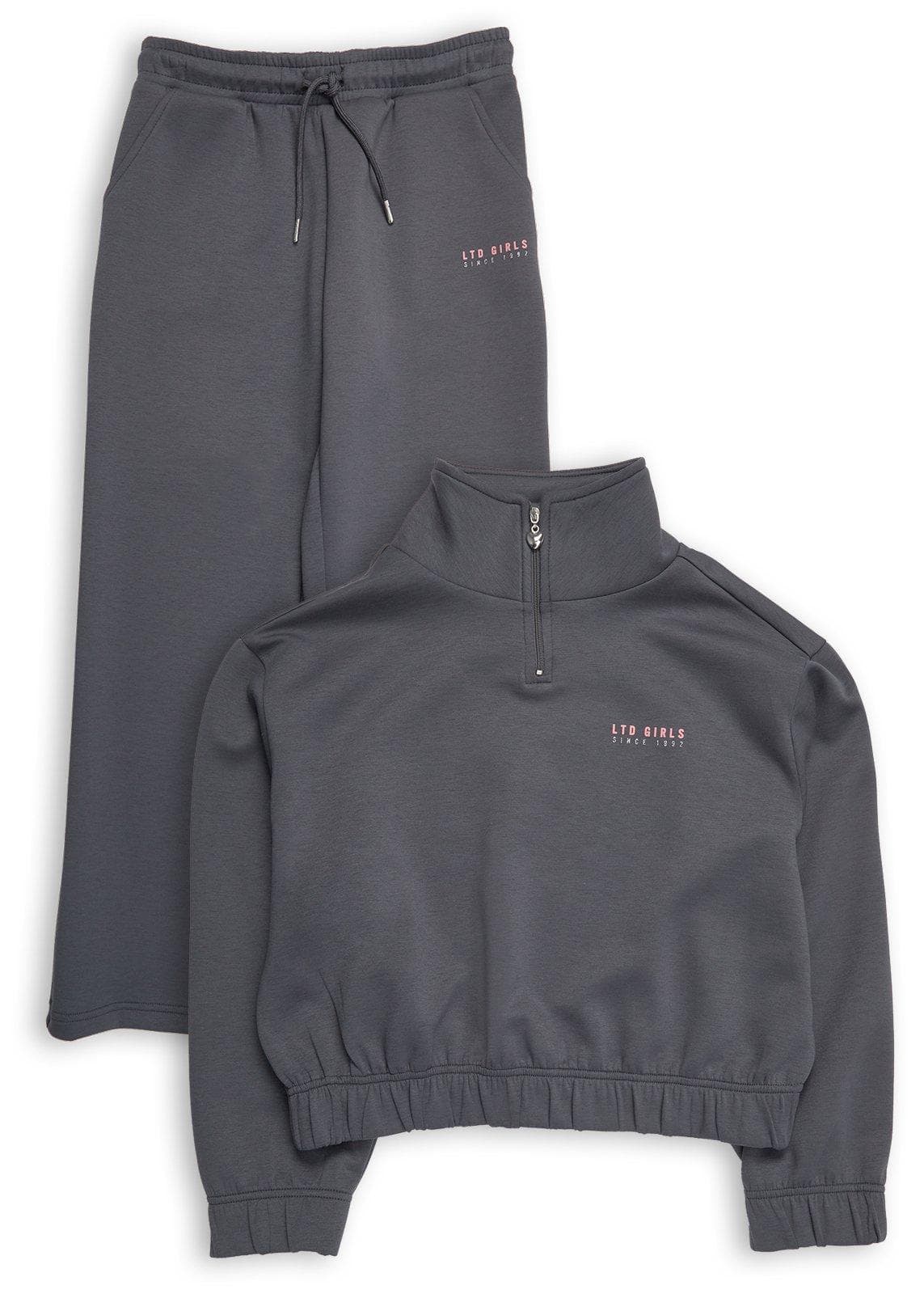 Grey Sweatshirt and Jogger Set