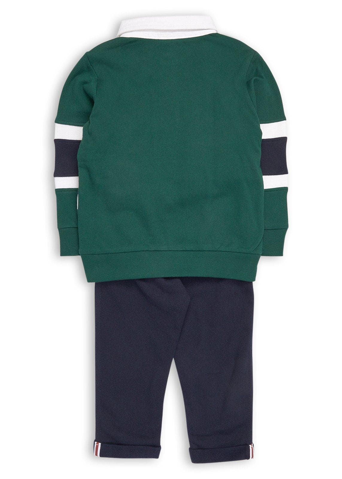 Baby Boys Green Rugby Jersey Set, view 2